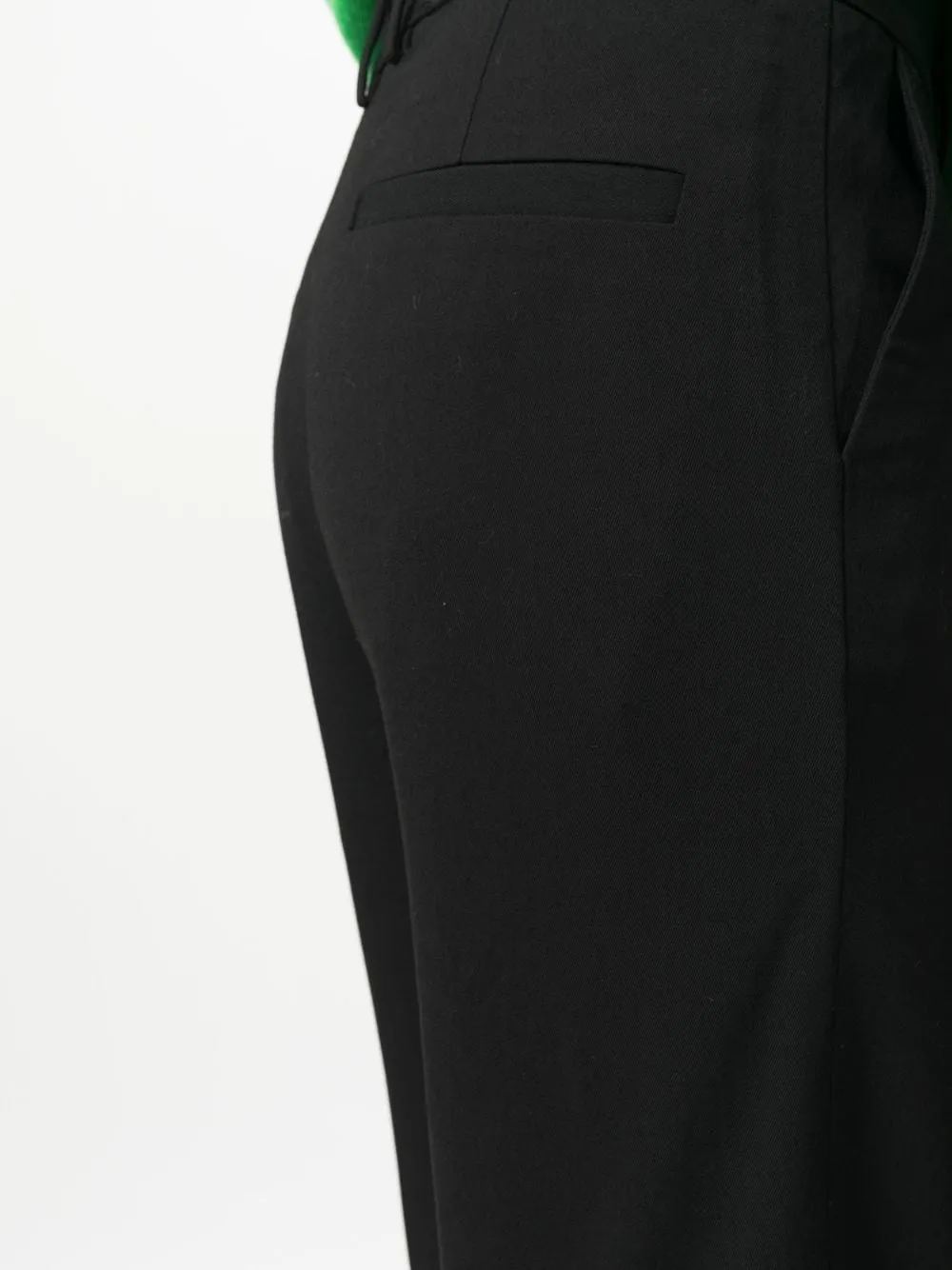 Black straight-leg men's pants.