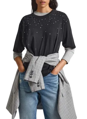 Pepe Jeans Black Cadenza T-Shirt for Women