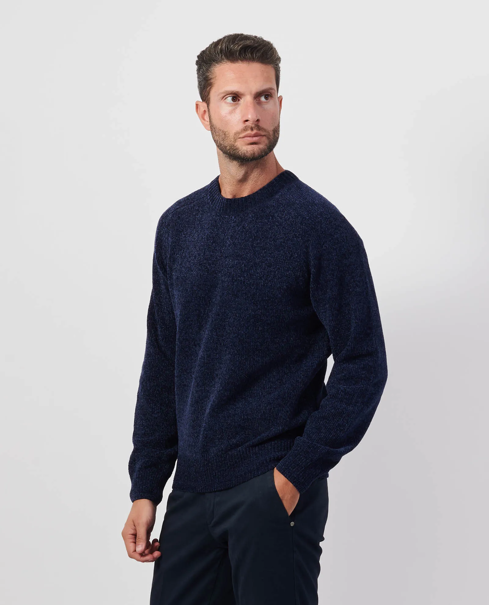 SETTE/MEZZO      Maglione uomo Settemezzo a costine