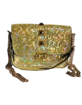 Super Shiny Leather Shoulder Bag