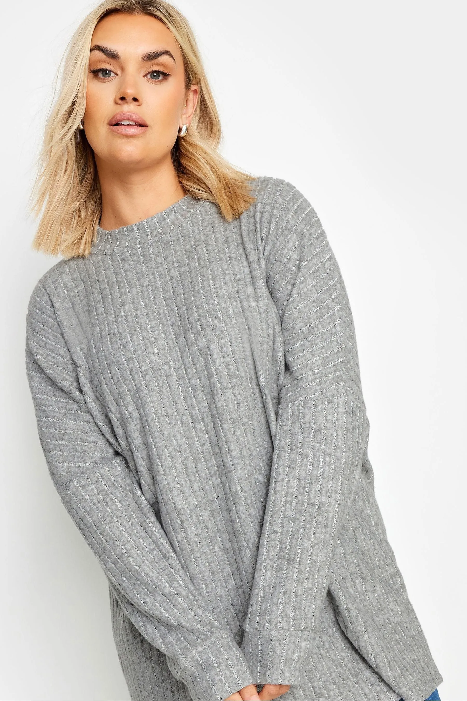 Yours Curve Ribbed Soft Touch Sweater